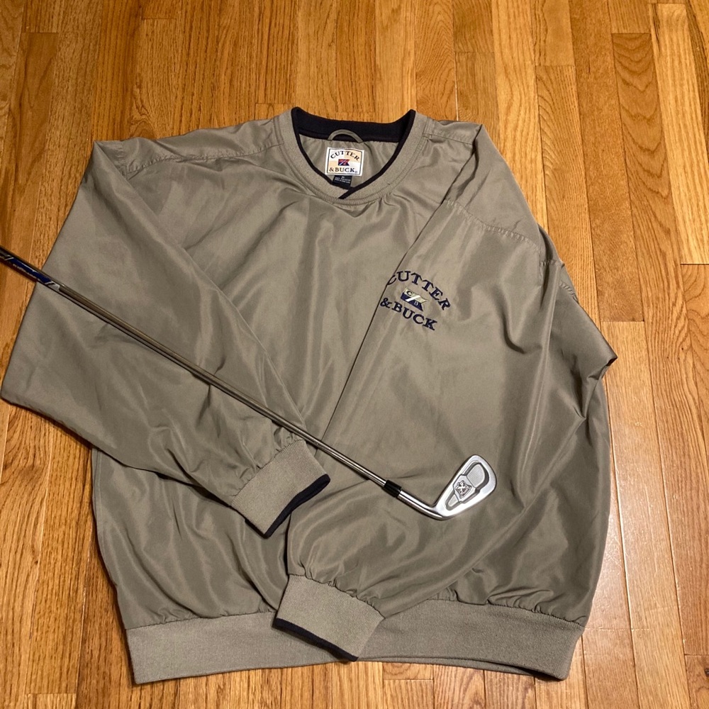 Men’s golf wind jacket pullover by Cutter & Buck.